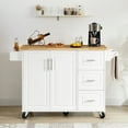 thumbnail image 6 of Oak-accented White - Drop-leaf and Multi-functional - In Dining or Kitchen - Serves Multiple Purposes, 6 of 6