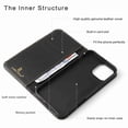 thumbnail image 2 of Dteck for iPhone 15 Pro Wallet Case, Shockproof PU Leather Flip Folio Case with Card Holders RFID Blocking Kickstand TPU Inner Shell Clasic Phone Cover for Men Women, Black, 2 of 8