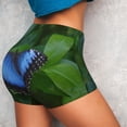 thumbnail image 4 of Disketp Blue Morpho butterfly for Scrunch Butt Workout Shorts Women Seamless Soft Smooth Gym Yoga Scrunch Active Shorts-Small, 4 of 8