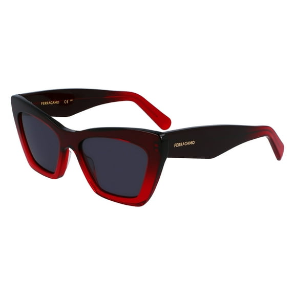 Sunglasses FERRAGAMO SF 929 SN 615 Transparent Dark Red Gradient