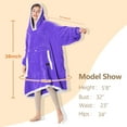 thumbnail image 5 of Catalonia Oversized Hoodie Blanket Sweatshirt,  Wearable Sherpa Fleece Giant Pullover for Adults Men Women Teenagers Wife Girlfriend Gift, 5 of 7