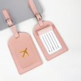 thumbnail image 4 of 4 Pack Leather Luggage Tags Travel Bag Tags Luggage Tag Bag Suitcase Labels Faux Leather for Suitcase Women Kids Funny Cute - style:style 1;, 4 of 6