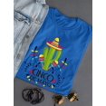 thumbnail image 3 of Cinco De Mayo Cactus Maracas Shaped T-Shirt Women -Image by Shutterstock, Female 3X-Large, 3 of 4