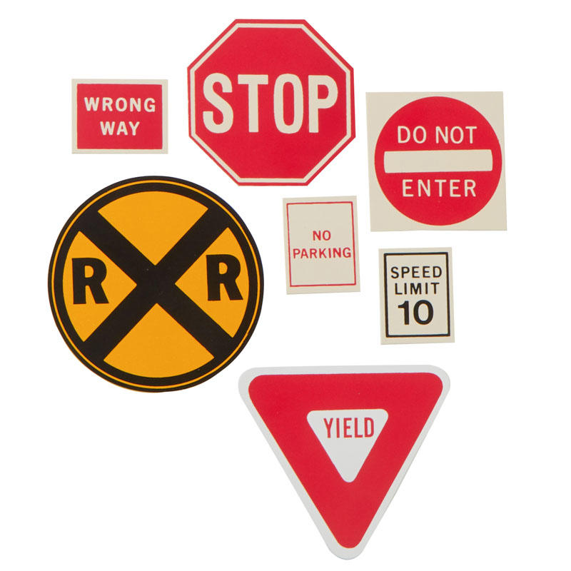 Miniature Traffic Signs | Package of 14 Pieces - Walmart.com