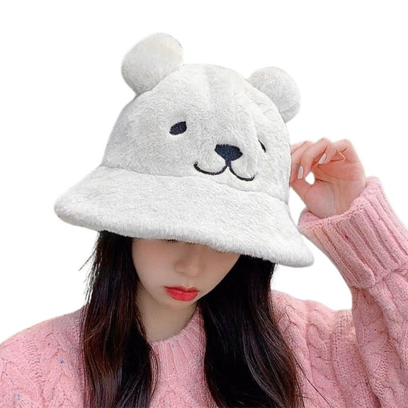 Grandest Birch Winter Warm Hat Adorable Appearance Super Soft Solid Color Friendly to Skin Ultra-Thick Women Autumn Winter Bucket Hat Outdoor Ski Cap Daily Wear ,Gift