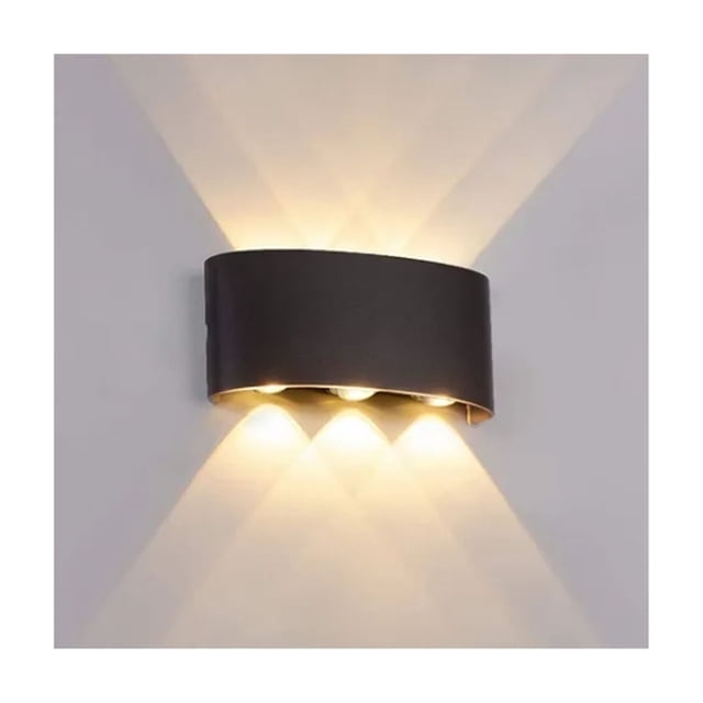 Lámpara de pared LED Spotlight de 6 W, luz cálida, impermeable, para exteriores