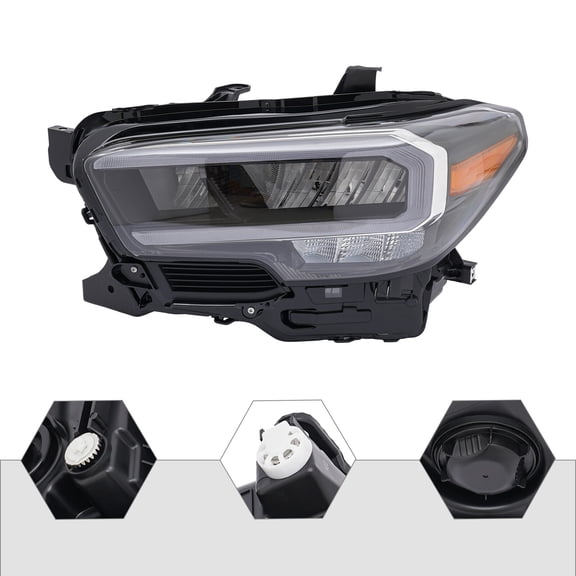 Full LED Headlight Left Driver Side Fit for Toyota Tacoma 2020 2021 2022 2023