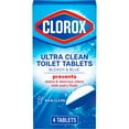 thumbnail image 3 of (3 pack) Clorox Bleach and Blue Toilet Bowl Cleaner Tablets, Rain Clean, 4 Count, 3 of 13