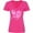 Hot Pink, variant on Inktastic Breast Cancer Awareness Pink Ribbon Around Heart Women's V-Neck T-Shirt