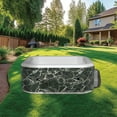 thumbnail image 3 of Avenli Oslo 4-Person Inflatable Hot Tub Spa + Cover, Black Marble Pattern, Rapid Heating up to 104°F, Soothing Water Jets, 201 gal, Octagon, 3 of 11