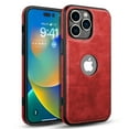 thumbnail image 1 of Htwon Étui de Téléphone pour iPhone 14 Pro Max 6.7 Pouces en Cuir PU Antichoc, Rouge, 1 of 10