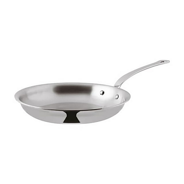 Paderno 12214-26 Poêle à Frire en Aluminium/acier Inoxydable 10 1/4 Pieds avec Poignée en Acier Inoxydable Rivetée