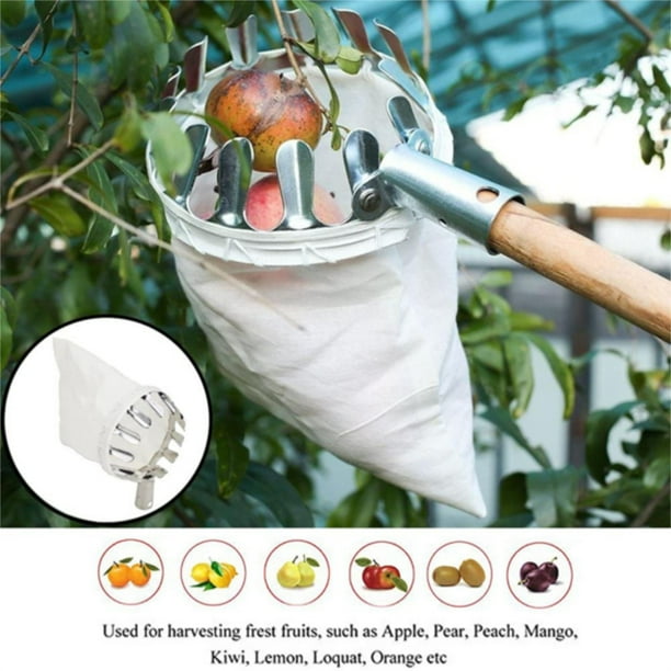 DPTALR Outdoor Bird Feeder DIY Wooden KitFruit Picker Head Basket