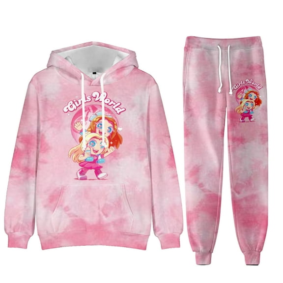 Mackenzie Turner Tie Dye Hoodie Pant Set Unisex Sweatshirt Trousers 2 Piece Suit
