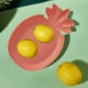 thumbnail image 1 of Platos de plástico con forma de piña, paquete de 1, color liso, fáciles de limpiar y aptos para lavavajillas, para cocina, salón, oficina y fiestas. Aestivo | Rojo | AESTIVO, 1 of 7