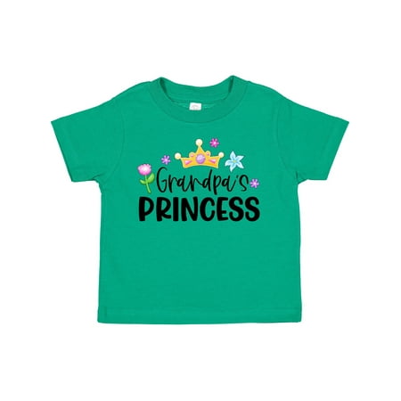 

Inktastic Grandpa s Princess Crown and Flowers Gift Toddler Toddler Girl T-Shirt