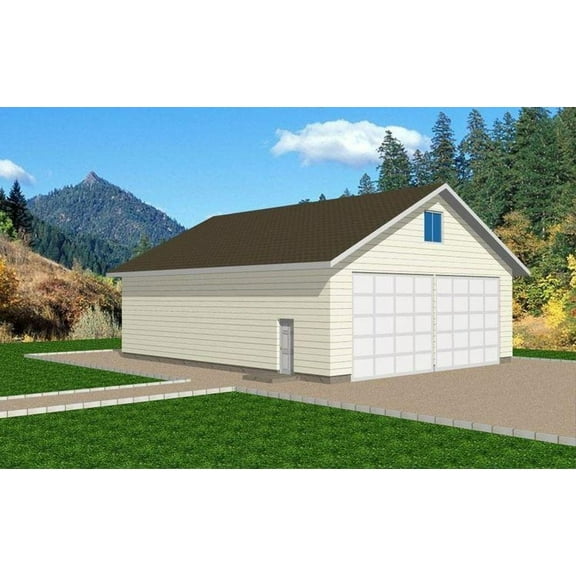 001-4019: Garage Shop 0 Bed, 0 Bath Luxury Home Plan, 0 Sq Ft: Full Blueprints with License to Build by Home Plan Marketplace - Lesuto