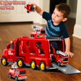 thumbnail image 4 of Juego de camiones de bomberos KIZONLY para niñas de 3 a 9 años, 4 of 9