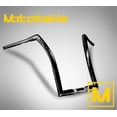 thumbnail image 2 of 18" APE HANGER BLACK HANDLEBARS FAT 1-1/2" MONSTER BARS FOR HARLEY MODELS NEW, 2 of 2