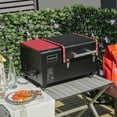 thumbnail image 3 of Costway Electric Wood Pellet Grill & Smoker w/Temperature Probe & Lockable Wheels, 3 of 10