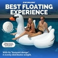thumbnail image 4 of Swimline Giant Swan Inflatable Ride-On Swimming Pool Raft Float, White, 4 of 9