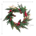 thumbnail image 3 of Maison Concepts Christmas Golden Leaves With Berries & Pine Wreath (20L X 2W X 20H), 3 of 3