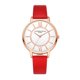 thumbnail image 1 of Reloj de pulsera analógico de cuarzo de cuero con números romanos para mujer (rojo)-119537.06 Tmvgtek Para estrenar, 1 of 2