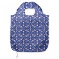 thumbnail image 1 of Indigo Shopping Tote Bag, Oriental Design with Flower Leaves Rectangular Shaped Image, Sturdy Fabric Foldable Lightweight Market Bag for Daily Use, Dark Blue Sky Blue, by Ambesonne, 1 of 4