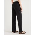 thumbnail image 3 of Scoop Women's Ultimate Crepe Stovepipe Suit Pants with Straight Leg, Sizes 0-18, 32’’ Inseam, 3 of 5
