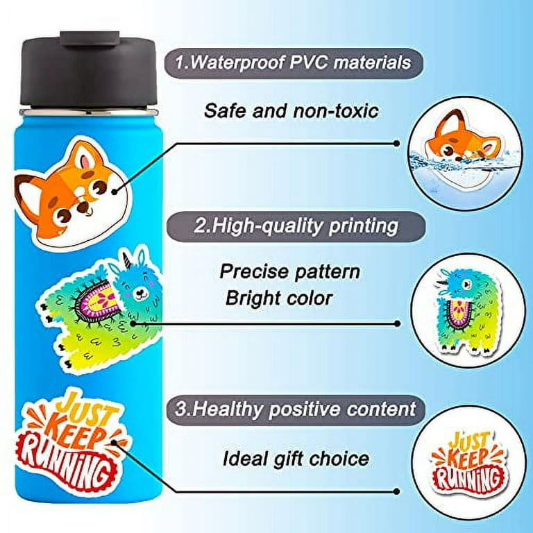 300 PCS Water Bottle Stickers, Cute Stickers for Hydroflasks VSCO Sticker  Packs Cute Vinyl Waterproof Stickers for Water Bottles, Skateboard Phone