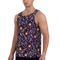 thumbnail image 2 of Xecao Lavender Flowers Men's Tank Top Workout Quick Dry Sleeveless Gym Jogging Muscle Shirts Summer Swim Beach Tops, 2 of 9