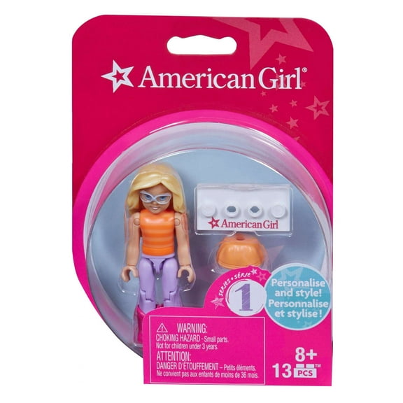 Mega Bloks American Girl Striped Shirt & Purple Pants Mini Figure