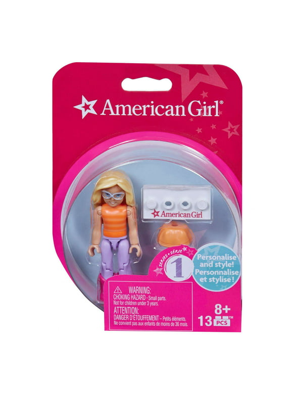 Mega Bloks American Girl Striped Shirt & Purple Pants Mini Figure