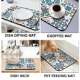 thumbnail image 4 of Super Absorbent 19.5x12in Mexican Coffee Drying Mat Diatom Mud Dish Pad Coffee Mat An Elegant Kitchen Gadget Ensuring Dry & Organized Counters, 4 of 7
