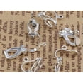thumbnail image 4 of U8MO 50Pcs Clip On Snap Dangle Earring Hooks Lever Back With Hole Jewelry Findings-Dull Silver Tone, 4 of 9