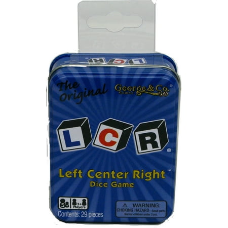- LCR® Left Center Right™ Dice Game - Blue Tin