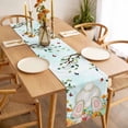 thumbnail image 3 of Easter Table Runner - 72 Inch Long, Kitchen Dining Table Runner Dresser Scarves, Spring Watercolor Eggs Country Tulip Flower Plant Farmhouse Decor for Coffee Tables Wedding Party Banquet, 3 of 8