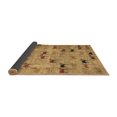 thumbnail image 2 of Ahgly Company Indoor Round Abstract Brown Modern Area Rugs, 5' Round, 2 of 4