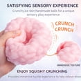thumbnail image 2 of Mochi Stress Ball Crunchy Bead Filled Soft Stretchy Slow Rise Palm Size Flexible Material for Desk Use, 2 of 6