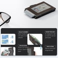 thumbnail image 2 of Billetera umoven Pop Up con bloqueo RFID de cuero color café, 2 of 6