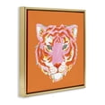 thumbnail image 2 of Stupell Industries Eclectic Fun Bold Orange Tiger Gold Floating Frame Canvas Art, 18 x 18, by Karolina Sato, 2 of 8