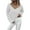 White, variant on Fartey Sweaters for Women Trendy V Neck Knit Pullover Sweater Slim Fit Long Sleeve Sweater Fashion Solid Color Sweaters 2025