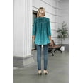 thumbnail image 5 of Zeagoo Quarter Sleeve Tops for Women Tunic Blouses V Neck Tee Shirts Tunics Blouses for Women, 5 of 6