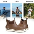 thumbnail image 6 of NEW VIEW Men's Deck Boots, Waterproof Slip-Resistant Fishing Boots with Neoprene Lining and Rubber Ankle, Ideal for Fishing, Raining, and Wading, Available in Sizes 8-12, 6 of 7