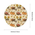 thumbnail image 2 of Eveokoki Fall Round Tablecloth,Harvest Tablecloth 60 inch,Pumpkins Apples And Sunflowers Indoor or Outdoor Holiday Table Harvest Fall Decorations for Home,Dinner, 2 of 5