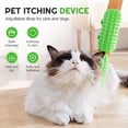 thumbnail image 3 of Cat Personal Groomer Corner Scratcher, 2025 New Personal Grooming Cat Brush and Interactive Cat Toy, Silicone Cat Personal Groomer for Indoor Cats for Long (Yellow, 1PC), 3 of 7