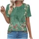 thumbnail image 1 of Pantalones Cortos para las Mujeres Sexy Cuello Redondo de Moda Casual de Manga Corta de Poliéster, Blusa de Verano de Primavera para el Uso Diario, 1 of 5