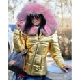 thumbnail image 3 of Winter Hooded Down Jacket Warm Overcoat (XL, Red), 3 of 12