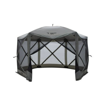 UPC: 0012642041181 | Territory Tents 6 Sided 10 Ft X 10 Ft Slate Portable Pop-Up Tent