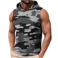 thumbnail image 3 of Goodtrade8 Mens Summer T-Shirts Athletic Running Tank Tops Hooded Sleeveless Casual Gradient Outdoor Shirts for Men, 3 of 9